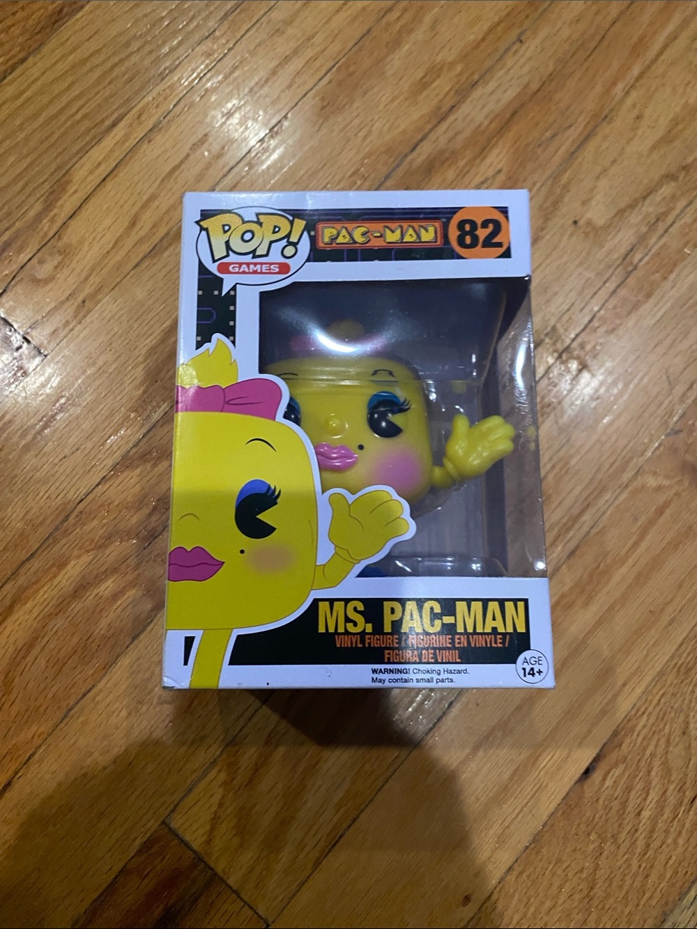 Funko Ms. Pac-Man POP! Vinyl Figure - Yellow with Pink Accents